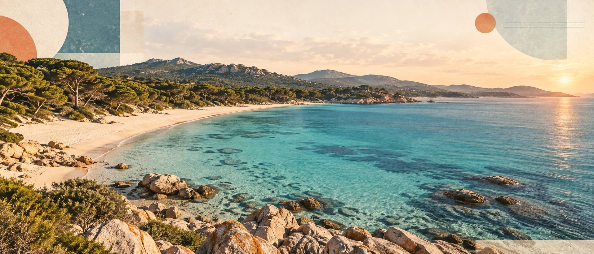 Illustration éditoriale du sujet : La Spiaggia di Mugoni in Sardegna: un angolo di paradiso tropicale nel cuore del Mediterraneo