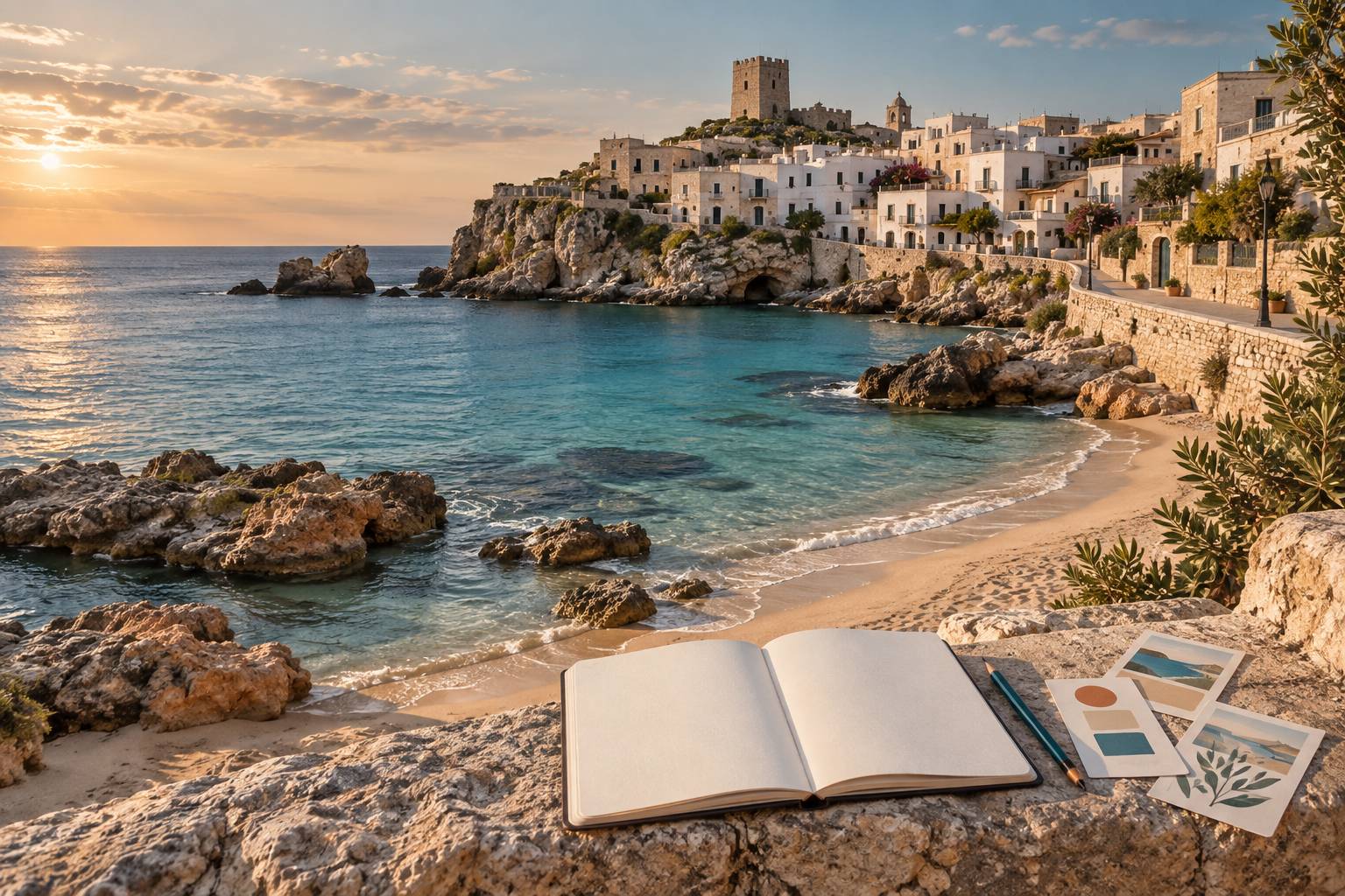 Illustration éditoriale du sujet : Maruggio nel Salento: il borgo medievale che affascina i visitatori
